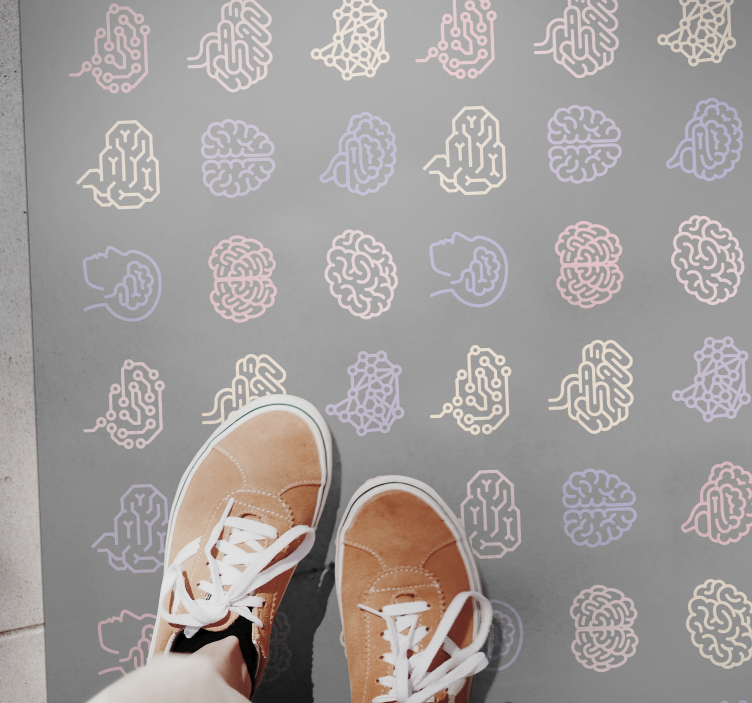Edukaciniai smegenų modeliai vinilinis kilimėlis - „Tenstickers“