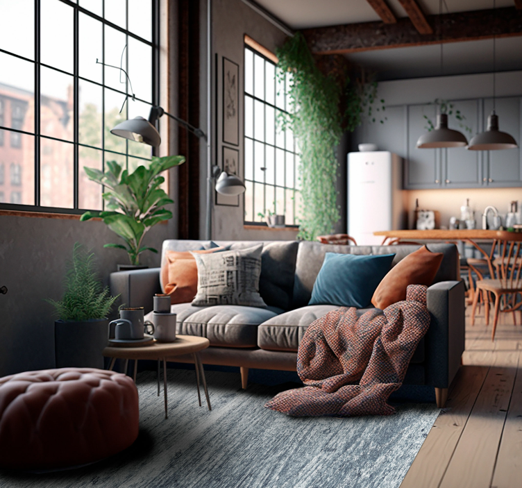 Efektas cemento juostelėmis vinilo kilimėliai su akmenų imitacija - „Tenstickers“