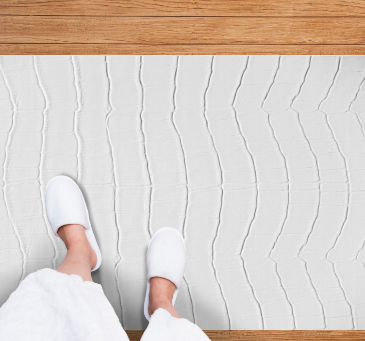 Elegantiškas krokodilas gyvūnų spaudos vinilo kilimėlis - „Tenstickers“