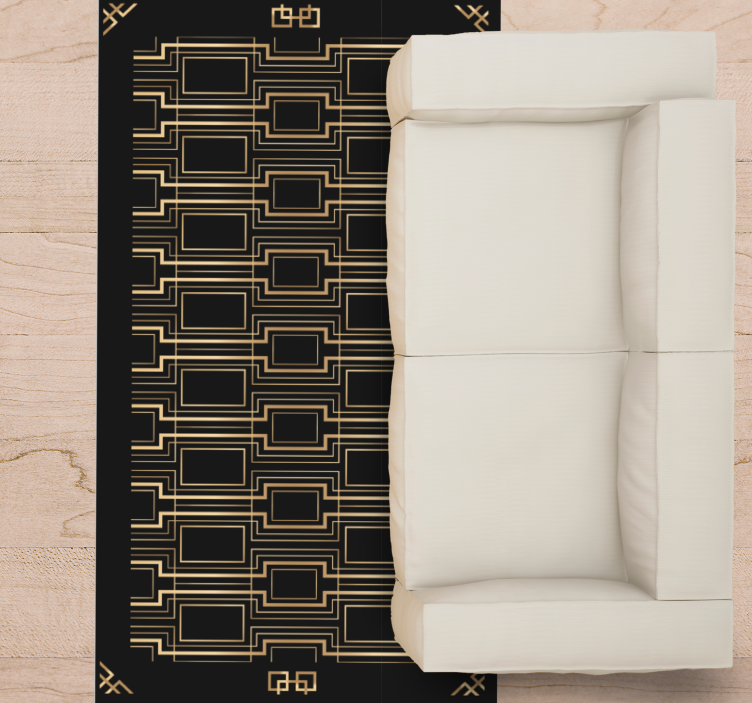 Elegantiški geometriniai raštai modernus vinilinis kilimas - „Tenstickers“