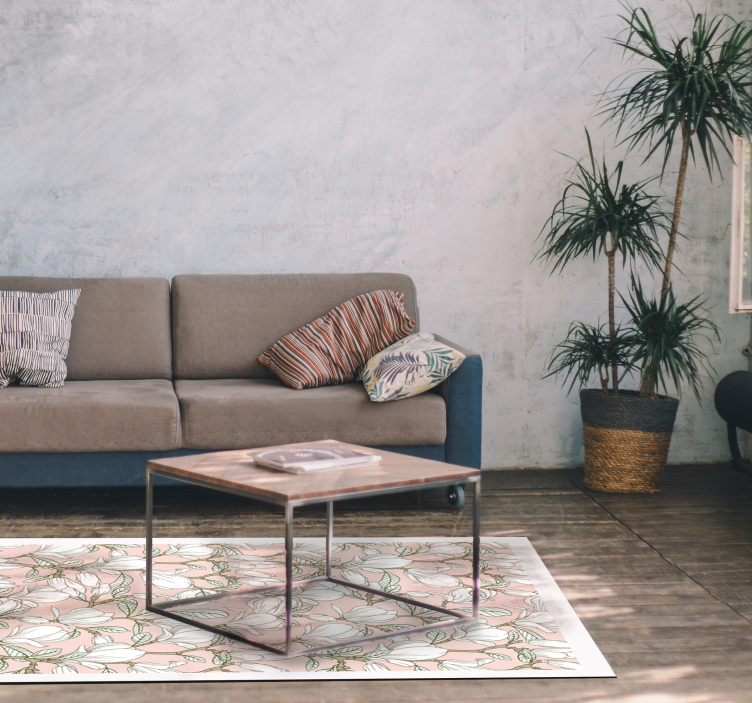 Gėlių iliustracija gėlių rašto kilimėlis - „Tenstickers“