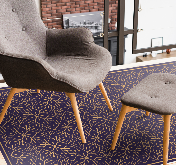 Gėlių rašto kilimėlis elegantiškas gėlių konceptas - „Tenstickers“