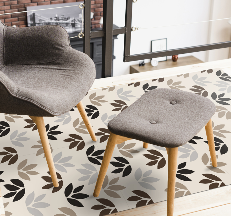 Gėlių rašto tema gėlių rašto kilimėlis - „Tenstickers“