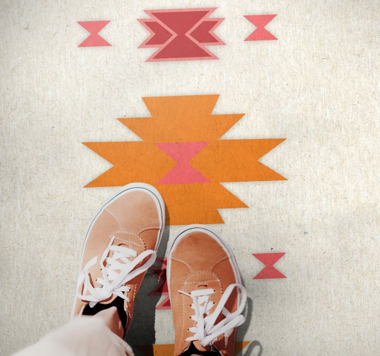 Paprastas genties motyvas etninis vinilinis kilimas - „Tenstickers“