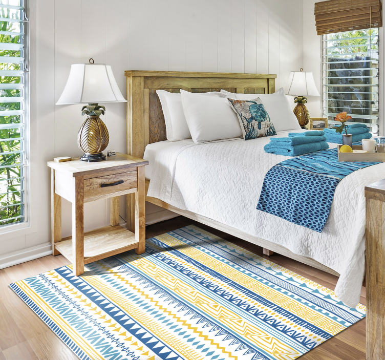 Genties juostelių raštai dryžuotas vinilo kilimas - „Tenstickers“