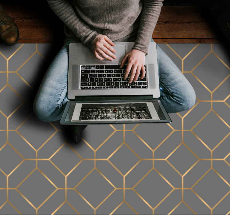 Geometrinė šešiakampė perdanga geometriniai kilimas - „Tenstickers“