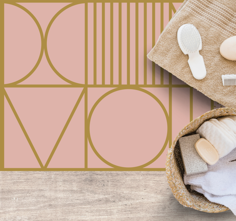 Geometrinės figūros minimalistinis kilima - „Tenstickers“