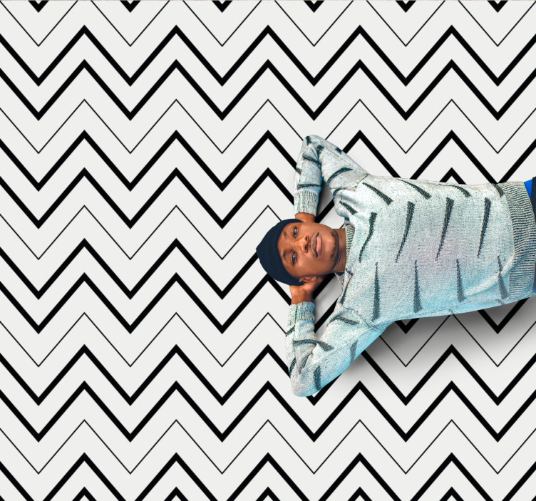 Minimalistinis kilimas chevron stiliaus - „Tenstickers“