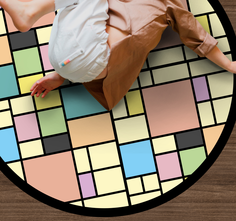 Geometriniai kilimas spalvingų blokų raštu - „Tenstickers“