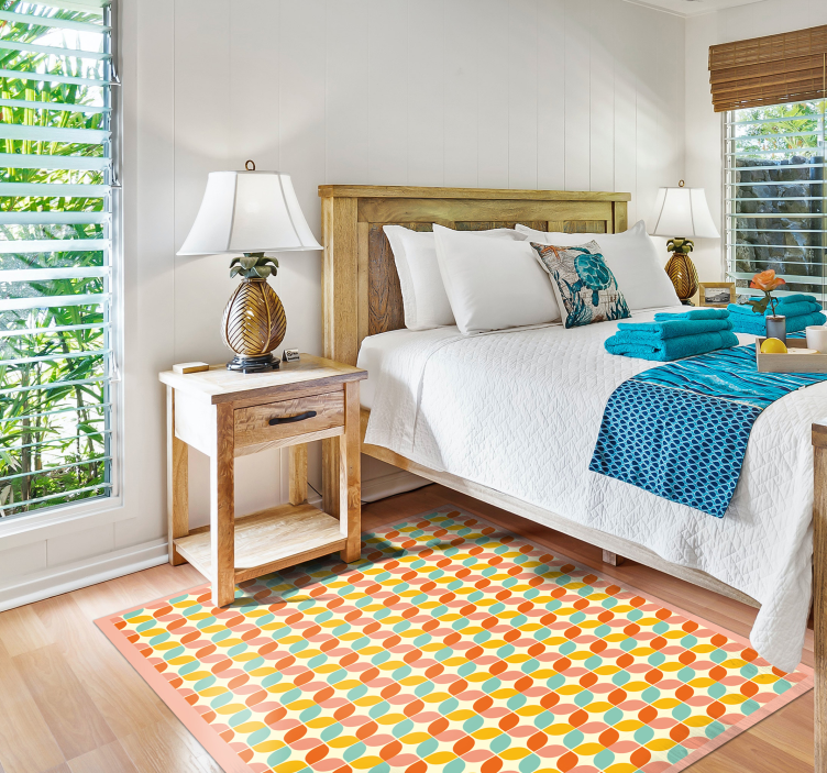 Geometriniai šešiakampiai geometriniai kilimas - „Tenstickers“