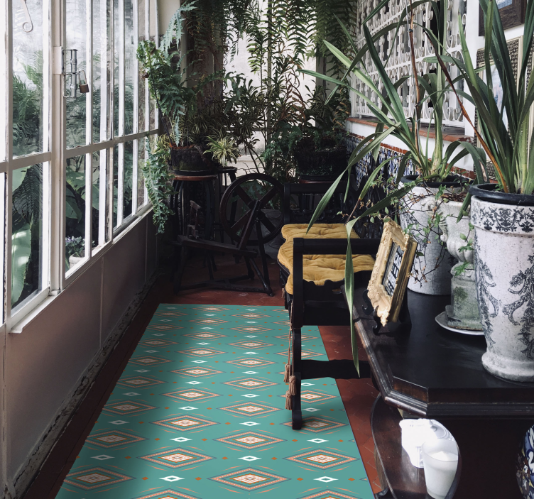 Geometrinio rašto bėgikas geometriniai kilimas - „Tenstickers“