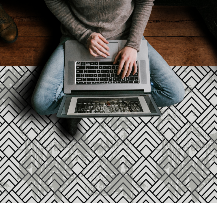 Geometrinis ševronas geometriniai kilimas - „Tenstickers“