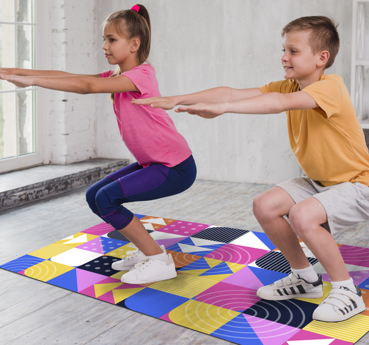 Geometrinių raštų žaismas geometriniai kilimas - „Tenstickers“