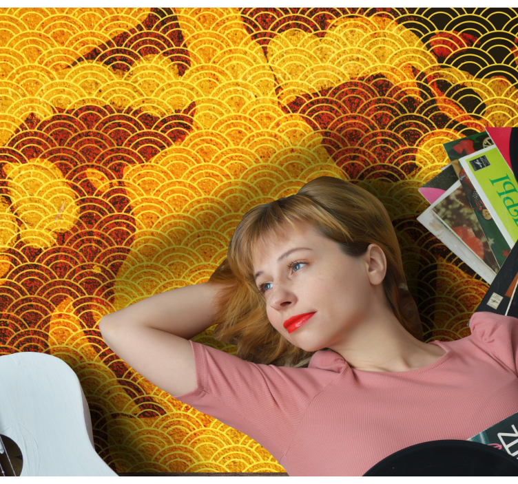 Japoniška seigaiha etninis vinilinis kilimas - „Tenstickers“