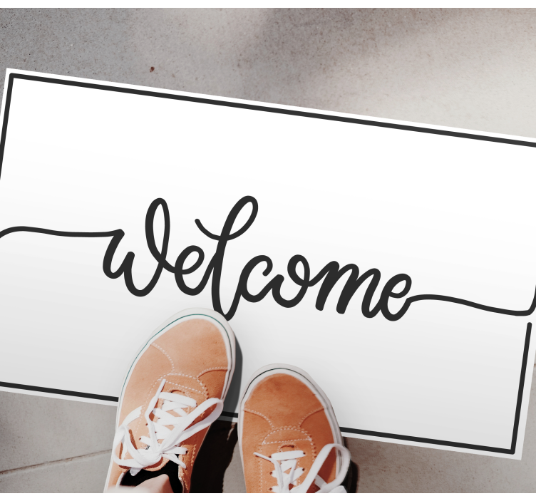 Gražios pasveikinimo raidės prieškambario plytelės - „Tenstickers“