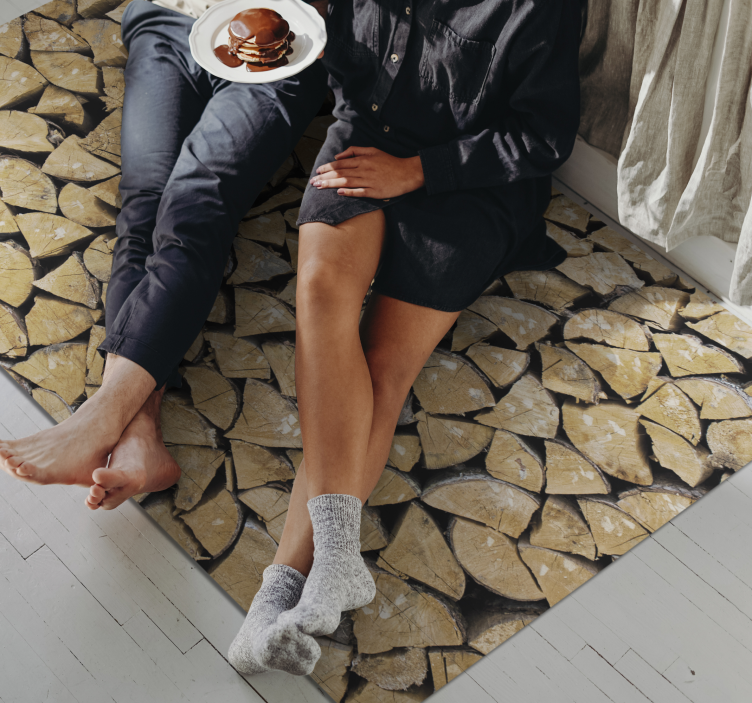 Griežinėlio raštas medžio efekto kilimas - „Tenstickers“