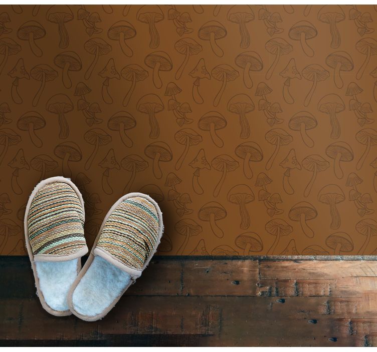 Grybų raštas gamtos vinilinis kilimas - „Tenstickers“