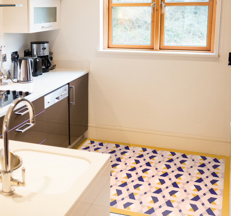 Gyva geometrinė koncepcija kilimas virtuvei - „Tenstickers“