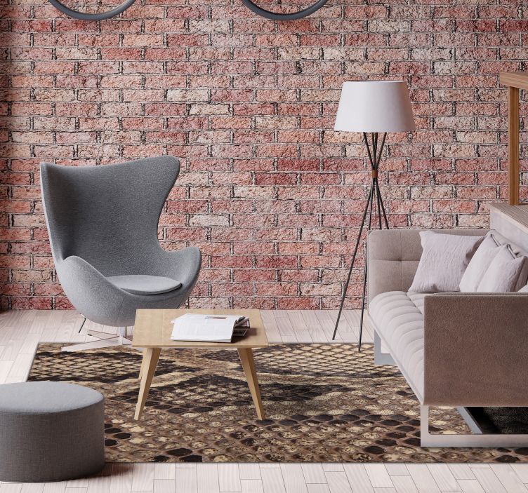 Gyvatės odos gyvūninės spalvos vinilo kilimėlis - „Tenstickers“