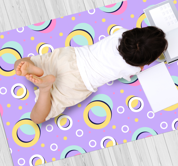 Gyvi apskriti elementai vinilinis kilimėlis - „Tenstickers“