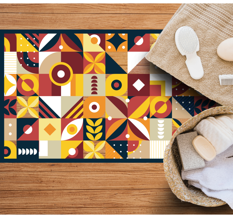 Gyvos kompozicijos vinyliniai kilimas su plytelių imitacija - „Tenstickers“