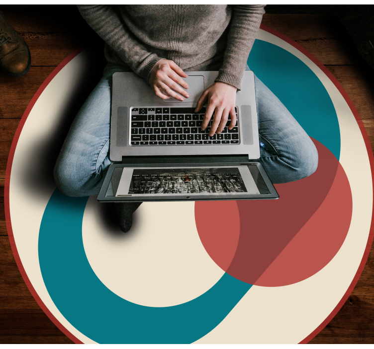 Harmoningi apskritimai modernus vinilinis kilimas - „Tenstickers“