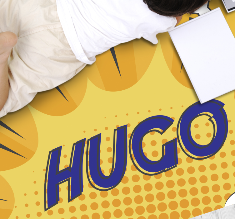 Vinyl kilimėlis su vardu herojišku saulės spinduliu - „Tenstickers“