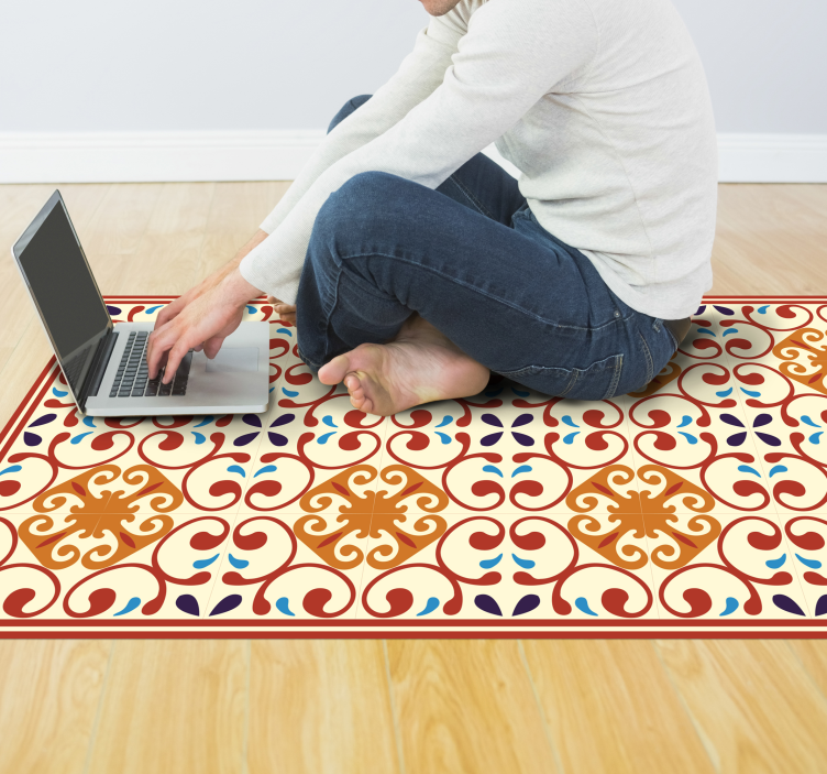 įmantrus botaninis motyvas mozaikinė vinilo kilimėlė - „Tenstickers“