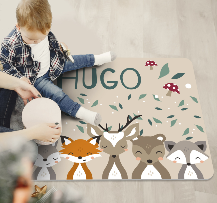 Individualizuotas mažų gyvūnų vinilo kilimėlis su pavadinimu - „Tenstickers“