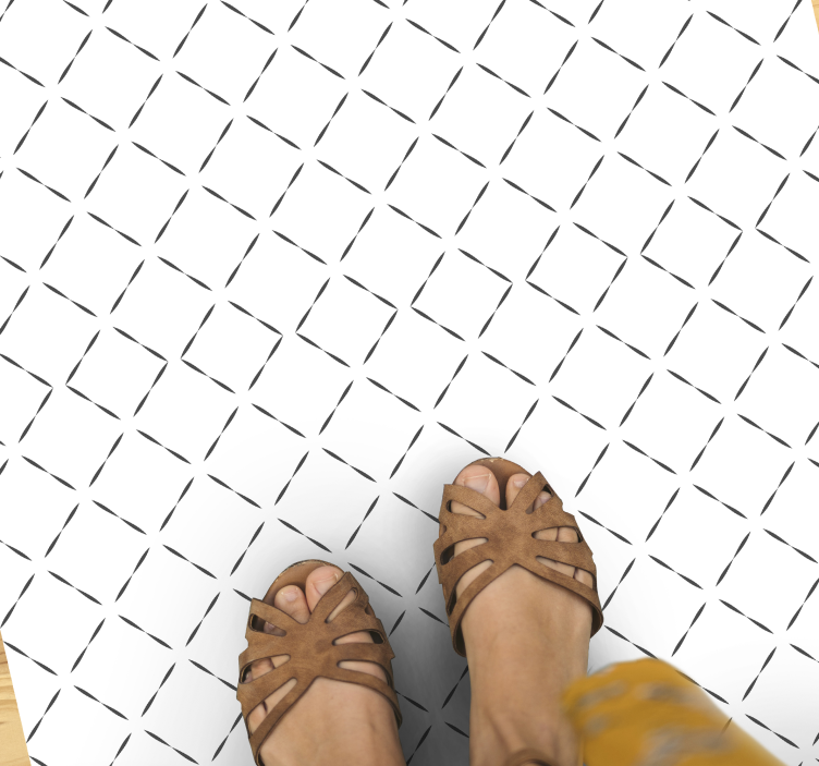 Ištisinės linijos raštas geometriniai kilimas - „Tenstickers“