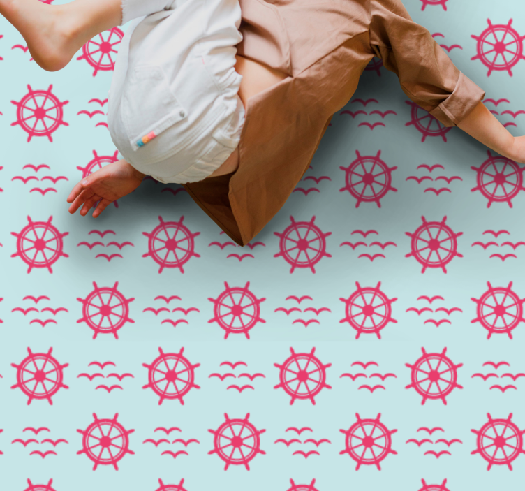 Jūriniai vairai vinilinis kilimėlis - „Tenstickers“