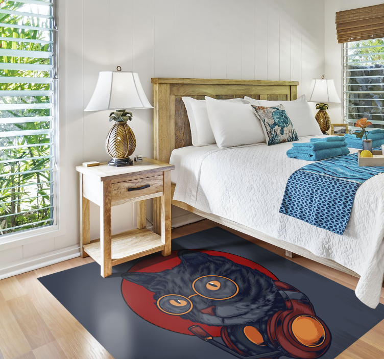 Kačių muzikos iliustracija gyvūnų kilimas - „Tenstickers“