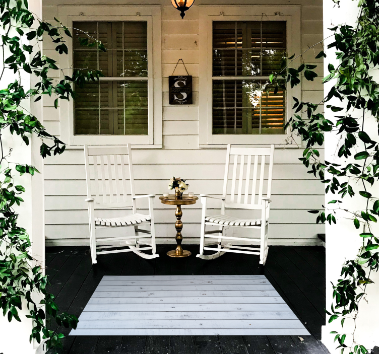 Kaimiškas medinis medžio efekto kilimas - „Tenstickers“