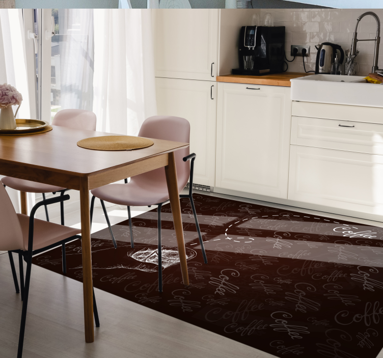 Kaligrafinis gėrimo motyvas vinilo kilimėlas su frazėmis - „Tenstickers“