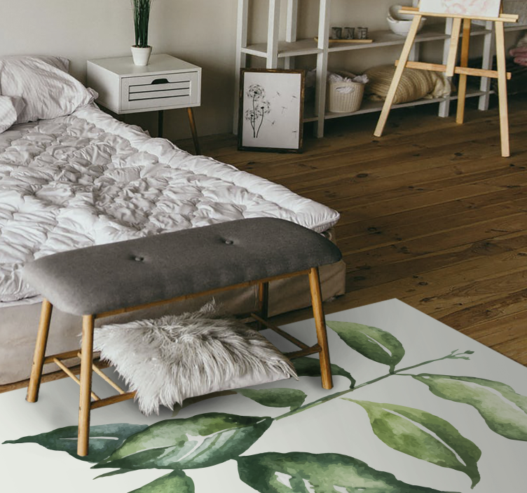 Kalkių palmių lapų gėlių kilimas - „Tenstickers“