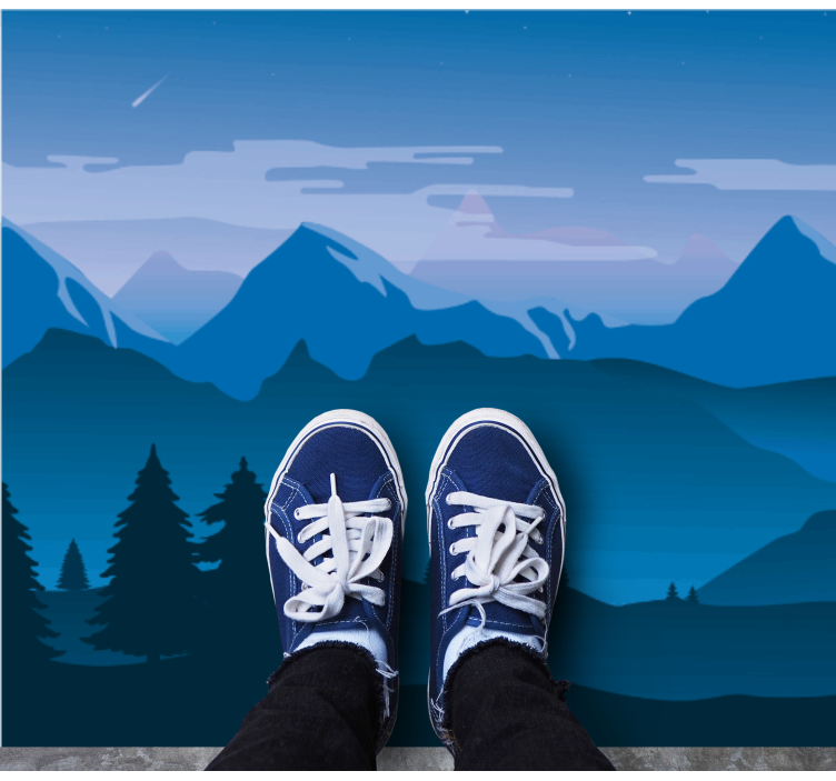 Kalnų vaizdas gamtos vinilinis kilimas - „Tenstickers“