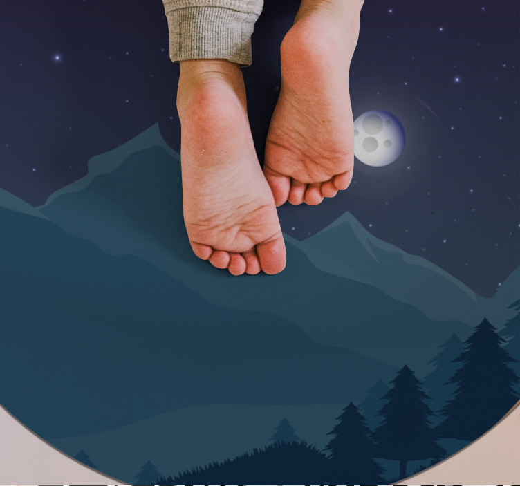 Kalnuota naktis gamtos vinilinis kilimas - „Tenstickers“