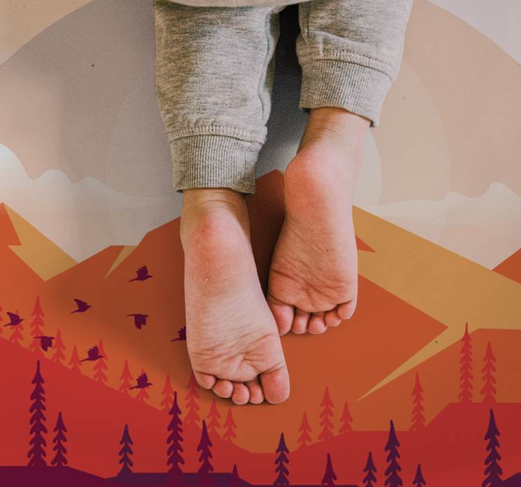 Kalnuotas peizažas tekstūrinis vinilinis kilima - „Tenstickers“