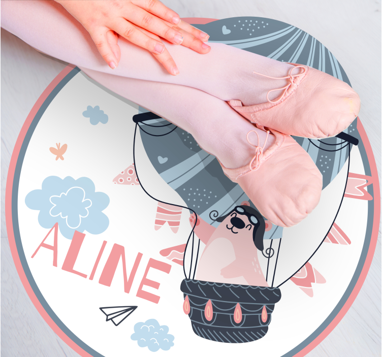 Karšto oro balionas vinyl kilimėlis su vardu - „Tenstickers“