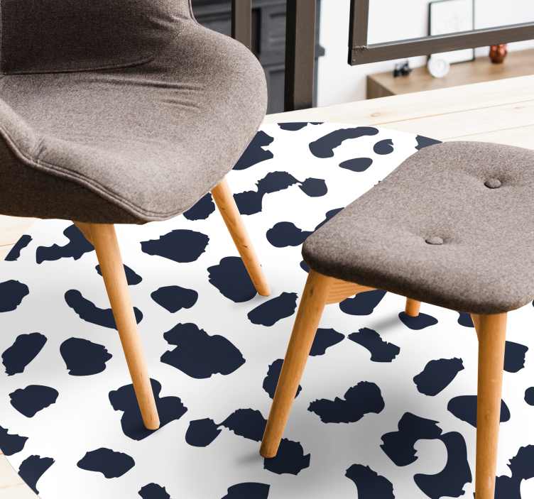 Karvės odos rašto dizainas gyvūnų spaudos vinilo kilimėlis - „Tenstickers“