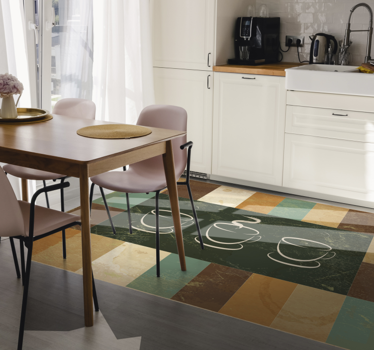 Taurė kavos reklaminio kilimėlio - „Tenstickers“