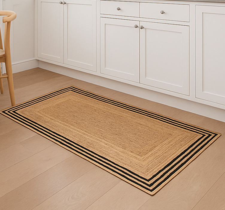 Kilimas virtuvei su natūralaus džuto tekstūra - „Tenstickers“