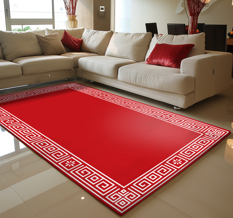 Klasikinis graikiškas dizainas raudonas kilimėlis - „Tenstickers“