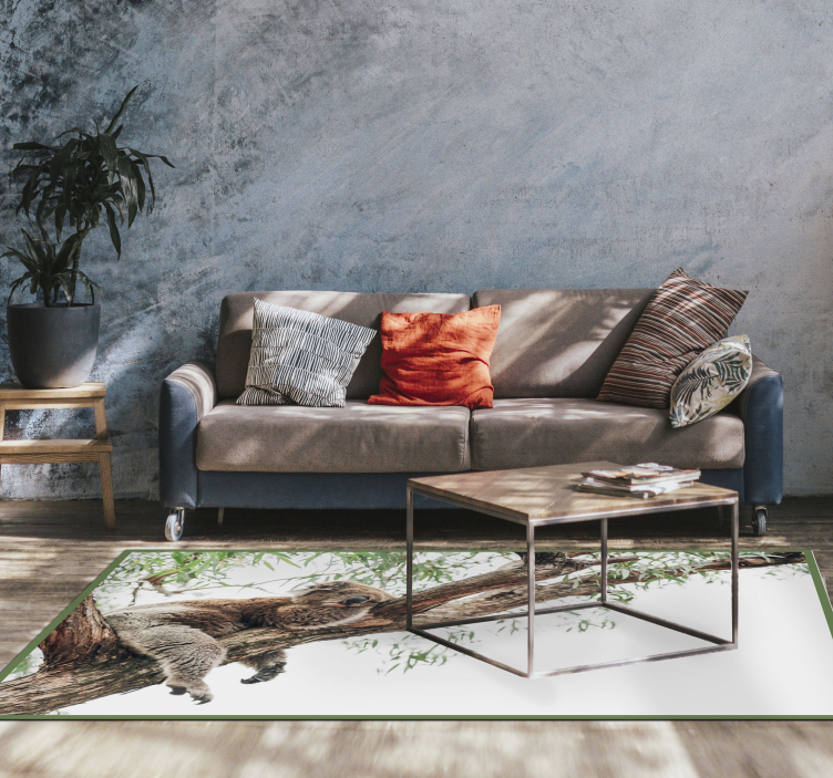 Koalos medžio scena gyvūnų vinilo kilimėlis - „Tenstickers“