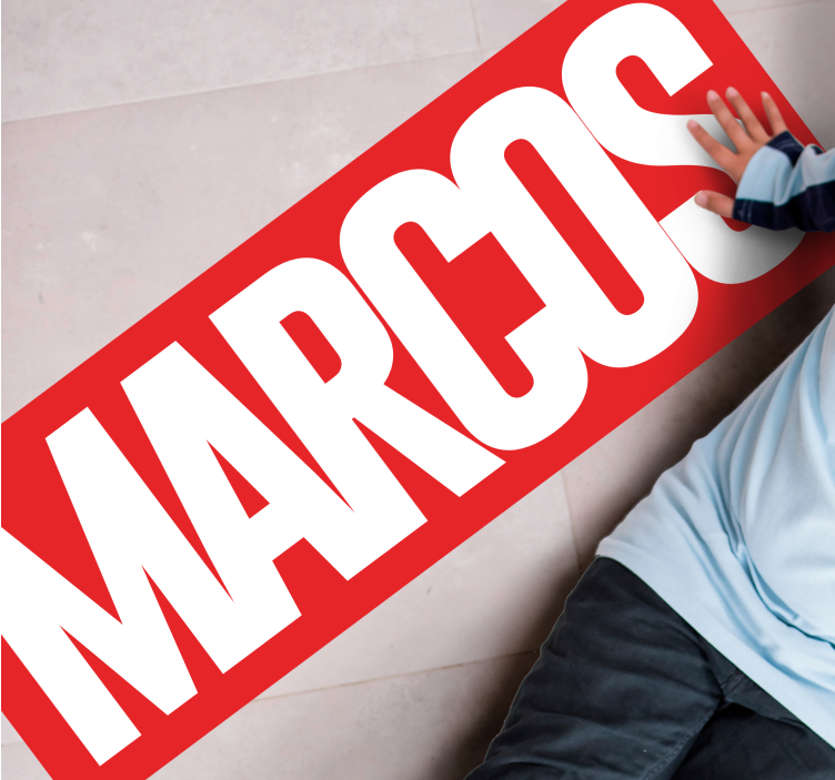 Komiškas asmeninio pavadinimo kilimaskilimėlis - „Tenstickers“