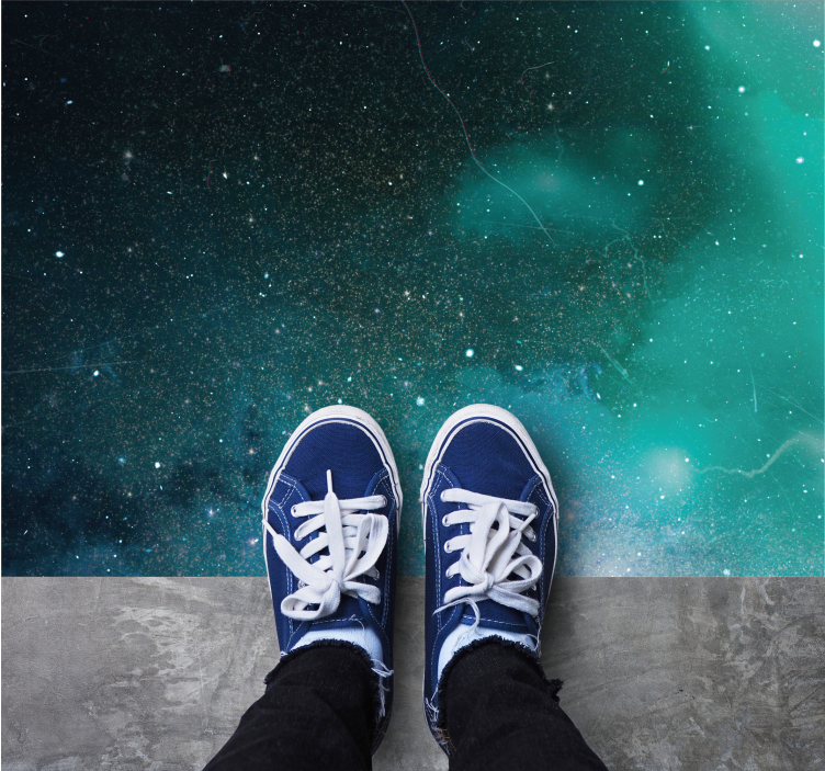 Kosminės galaktikos atspalvis žvaigždžių vinilinis kilimėlis - „Tenstickers“