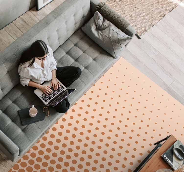 Krentantys spalvoti taškuoti geometriniai pledai - „Tenstickers“