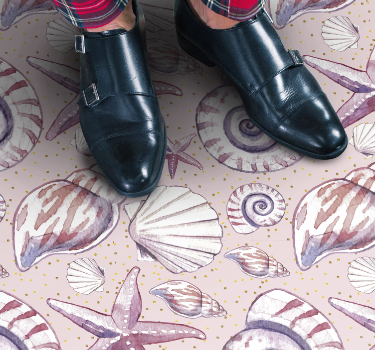 Kriauklės ir dangaus kūnai gamtos vinilinis kilimas - „Tenstickers“