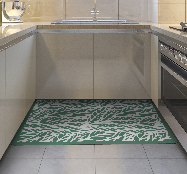 Lapinė elegancija gėlių rašto kilimėlis - „Tenstickers“