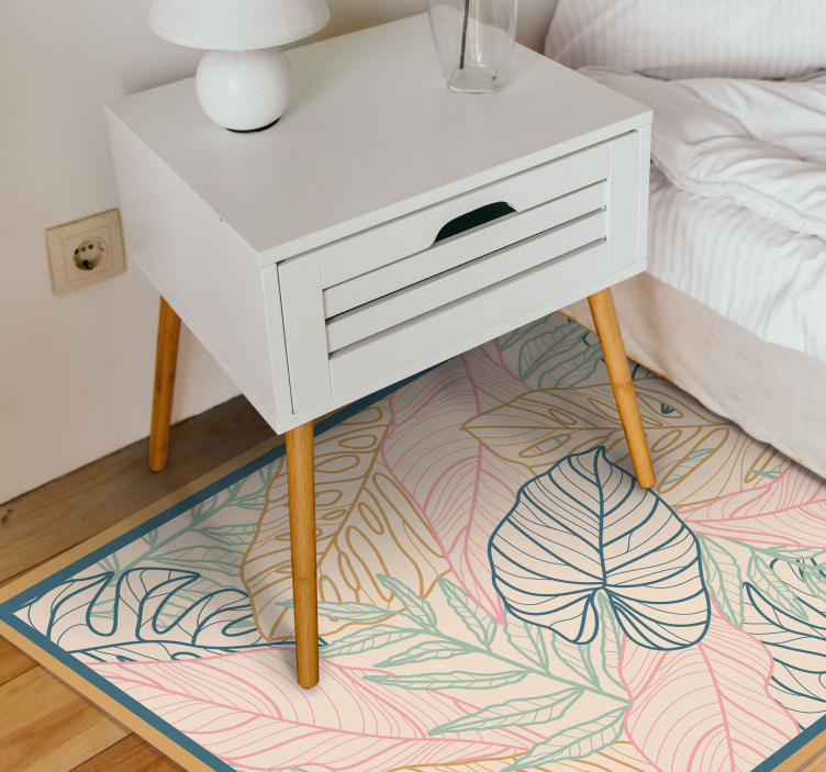 Lapiniai tropiniai raštai gamtos vinilinis kilimas - „Tenstickers“